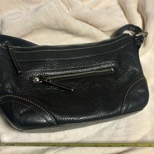 Black leather Coach Bag
